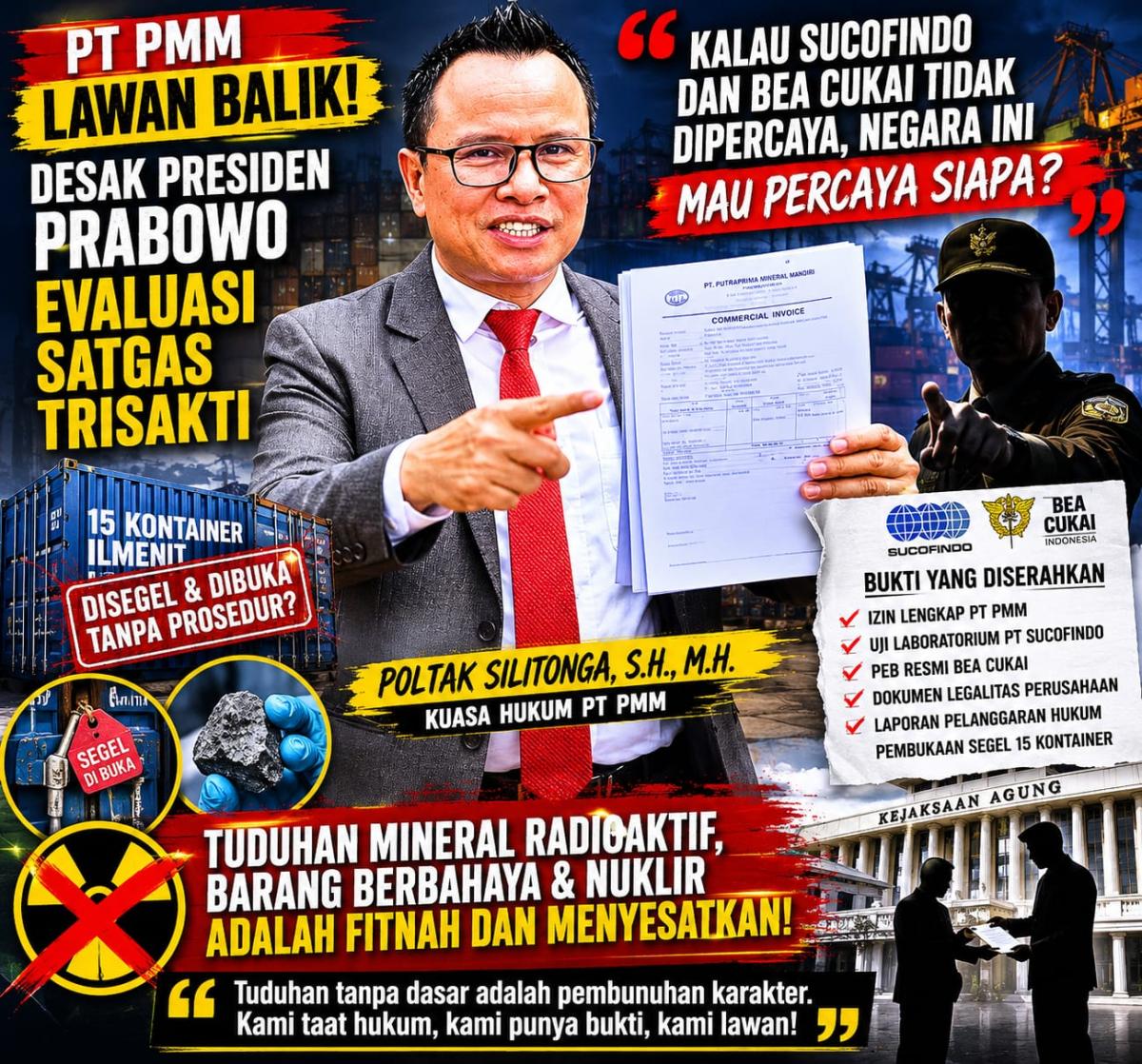 PT PMM Minta Presiden Evaluasi Satgas Trisakti, Soroti Dugaan Abuse of Power dan Penggiringan Opini